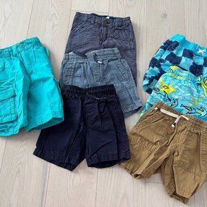 Lot  Set of 7 Shorts and Swim Trunks Boys Toddlers ( Various 2-4 Yrs )